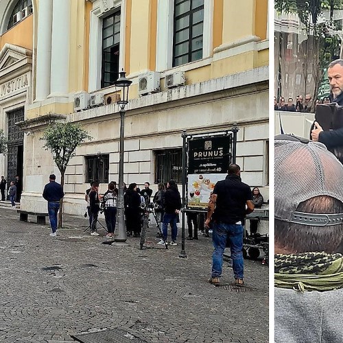 A Salerno continuano le riprese di "Vincenzo Malinconico", il corso cittadino diventa set a cielo aperto 