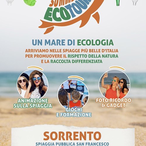 A Sorrento fa tappa il "Summer Eco Tour 2023": giornate in riva al mare tra ecologia, musica e divertimento 
