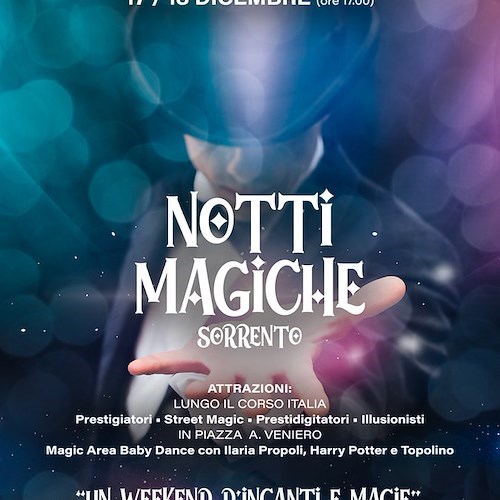 A Sorrento un weekend di magia con prestigiatori, illusionisti ed Harry Potter