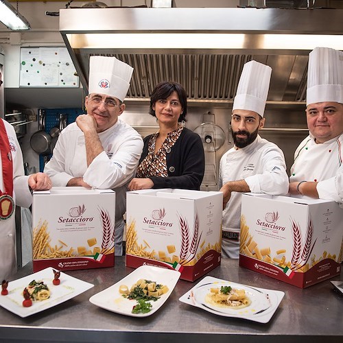 A Vietri sul Mare l'Associazione Cuochi Salernitani stipula una collaborazione con il Pastificio Setaccioro di Cava de’ Tirreni 