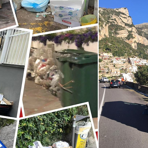 Abbandono rifiuti, a Positano ecco le "fototrappole". Minoranza contro il Comune: «Il problema non sono i cittadini»