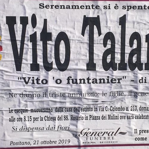 Addio a Vito Talamo, storico idraulico comunale