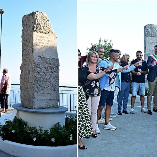 Inaugurato il Belvedere Fausto Coppi<br />&copy; Comune di Agerola