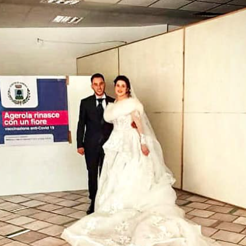 Agerola, l'infermiera Giusy si sposa con il suo Raffaele: tappa al centro vaccinale anche nel giorno delle nozze 