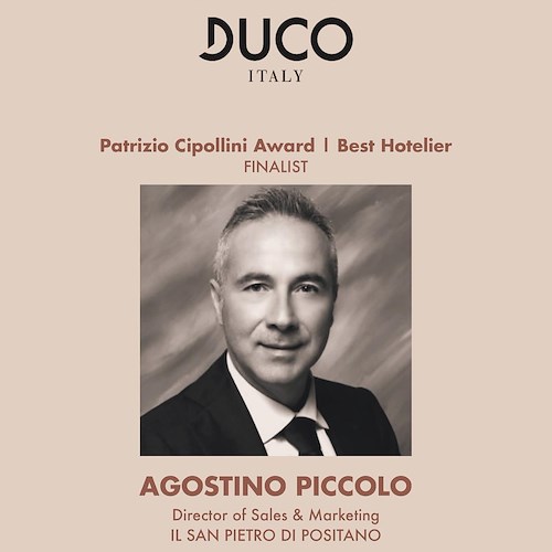 Agostino Piccolo de "Il San Pietro di Positano" finalista del Duco Awards come miglior Hotelier <br />&copy; Il San Pietro di Positano