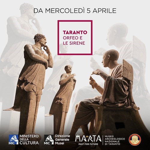 Al MarTa di Taranto tornano “Orfeo e le sirene”, le sculture trafugate negli anni Settanta e finite a Los Angeles