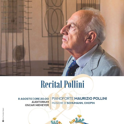 Al Ravello Festival arriva Maurizio Pollini, fra i più grandi pianisti del dopoguerra
