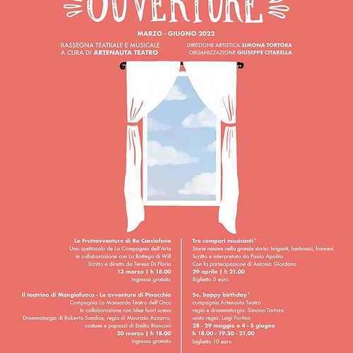 Al via al Diana di Nocera Inferiore la rassegna teatrale "Ouverture" a cura di Artenauta Teatro