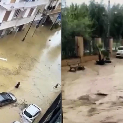 Allagamenti in Cilento. Danni e disagi ad Agropoli e Santa Maria di Castellabate: prorogata Allerta Meteo /foto /video