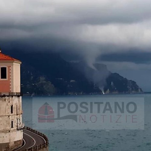Allerta Meteo Gialla in Campania: trombe marine lungo la Costiera Amalfitana [FOTO e VIDEO]