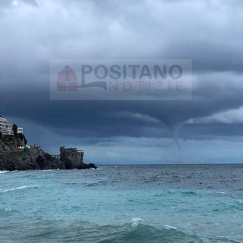 Allerta Meteo Gialla in Campania: trombe marine lungo la Costiera Amalfitana [FOTO e VIDEO]