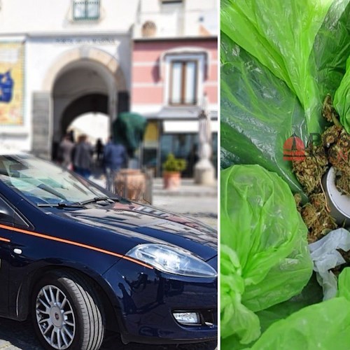 Amalfi, denunciato 30enne: nascondeva 28 grammi di marijuana nel marsupio