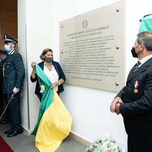 Amalfi, inaugurati la nuova Caserma della Guardia di Finanza e il campo di basket attiguo