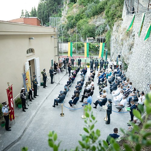 Amalfi, inaugurati la nuova Caserma della Guardia di Finanza e il campo di basket attiguo