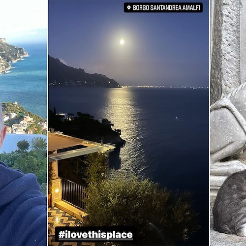 Amalfi, Linus e Carlotta Medas: week-end romantico sulla Divina /foto