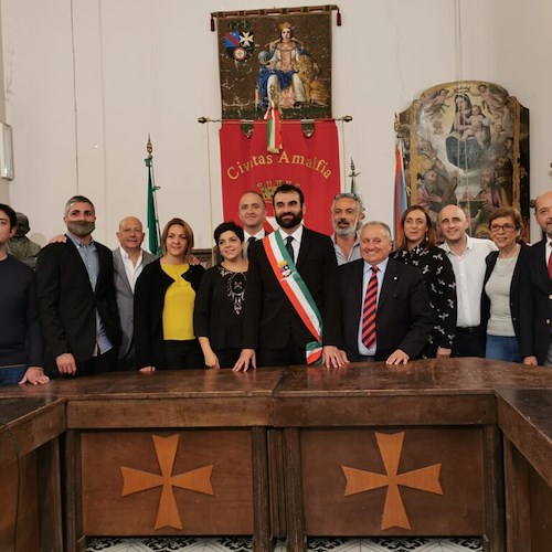 Amalfi, nominata la Giunta comunale: dopo giuramento del Sindaco assegnazione deleghe