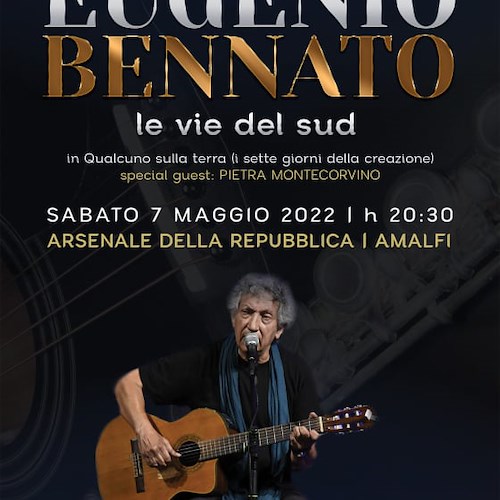 Amalfi, sabato 7 maggio Eugenio Bennato & Le Voci del Sud in concerto all'Antico Arsenale 