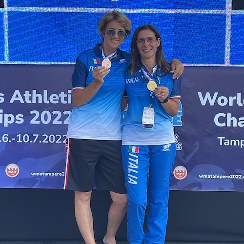 Anna Savarese orgoglio di Vico Equense, l'atleta vince la medaglia d'oro ai Campionati Mondiali Master 
