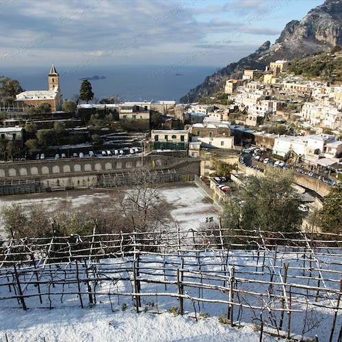 Arriva il gelo in Costa d’Amalfi: dalla mezzanotte allerta neve dai 300 metri