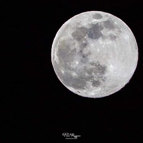  Arriva la Superluna, in Costa d’Amalfi l’ha fotografata Piero Ruggiero