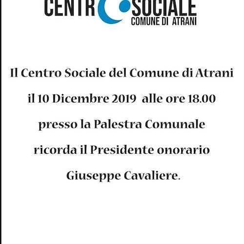 Atrani: Centro sociale ricorda Giuseppe Cavaliere