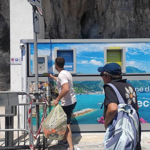 Atrani, entra in funzione la prima eco-isola di prossimità della Costa d'Amalfi 