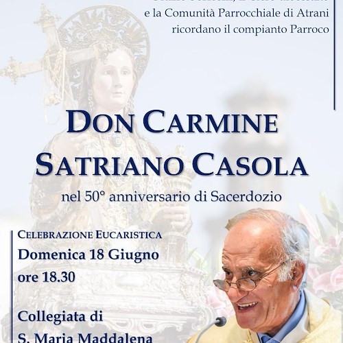 Atrani ricorda Padre Carmine con una Messa nel 50esimo anniversario di Sacerdozio