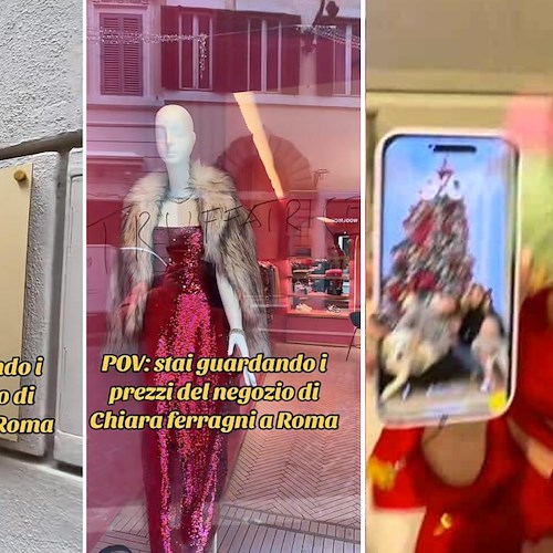 «Bandita, truffatrice». A Roma vandalizzato il negozio di Chiara Ferragni. Lei intanto riappare sui social <br />&copy; imtito su TikTok, Fedez su Instagram