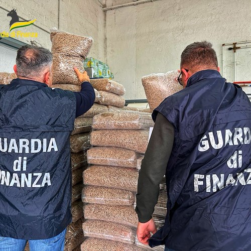 Benevento, Guardia di Finanza sequestra oltre 10 tonnellate di pellet non sicuro<br />&copy; Guardia di Finanza