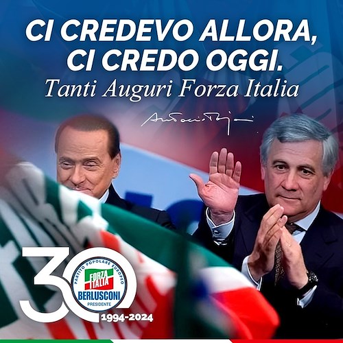 Silvio Berlusconi e Antonio Tajani<br />&copy; pagina FB Antonio Tajani