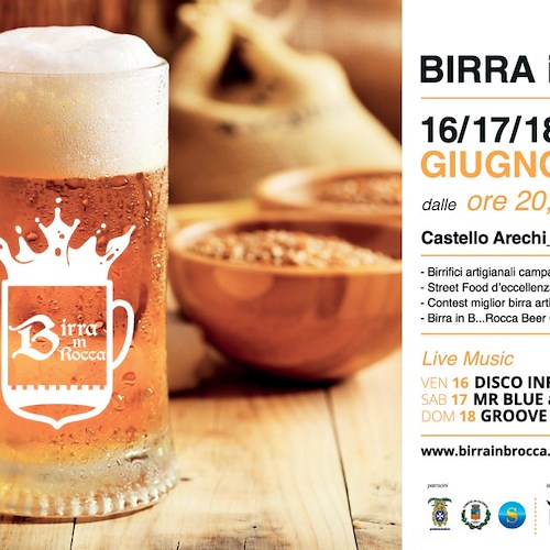 "Birra in B... Rocca" torna a Salerno, 16-18 giugno serate al Castello Arechi 