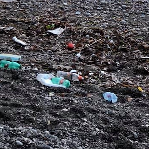 Bottiglie di plastica sulla spiaggia: il post "critico" di Cristina D'aiello