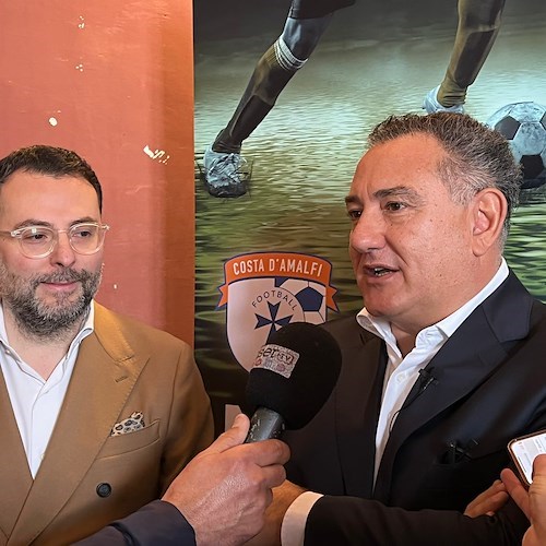 Calcio, ecco la nuova società del Costa d’Amalfi: passaggio di consegne tra Sal De Riso e Nicola Savino