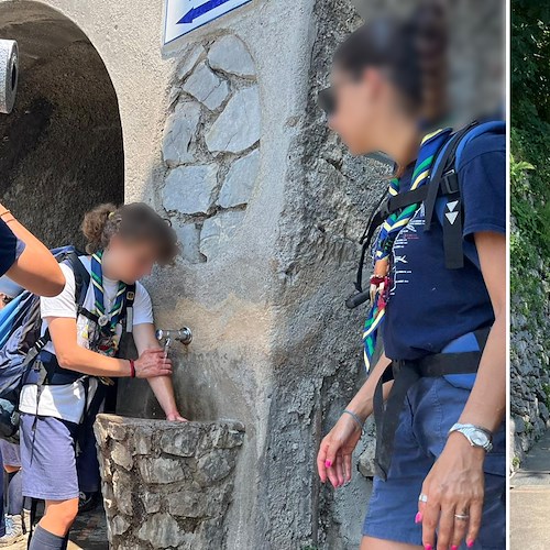Caldo e stanchezza per un gruppo di Boy scout aiutati dai Carabinieri con il supporto di Fabio Fusco 