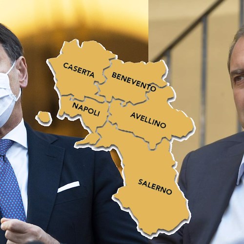 Campania area gialla, De Luca non si esprime. De Magistris lo attacca: «Regione non fornisce dati reali al Ministero»