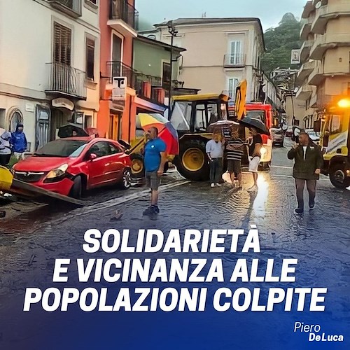 Campania nella morsa del maltempo, Piero De Luca chiede al Governo lo «stato di calamità naturale»