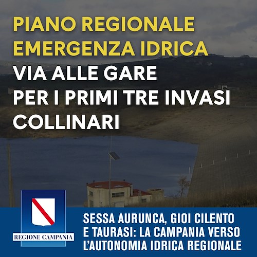 Campania, parte il Piano della Regione per raggiungere l’autonomia idrica