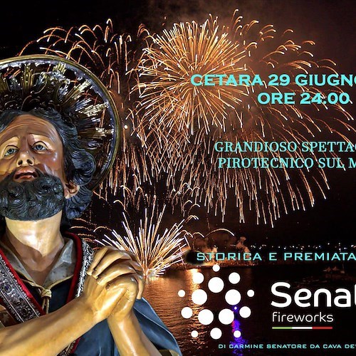 Cetara si prepara alla Festa di San Pietro: ricco programma, navette e fuochi d'artificio a mezzanotte 