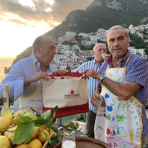 Chef Contaldo festeggia il suo 72° compleanno, dalla Costa d'Amalfi gli auguri di Valentì Positano 