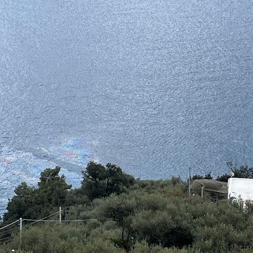 Chiazza di carburante sulle acque di Positano, la denuncia di un residente /foto