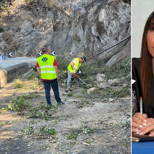 Lavori a Capo D'Orso, Imma Vietri<br />&copy; Massimiliano D'Uva (foto a sinistra), Imma Vietri (foto a destra)