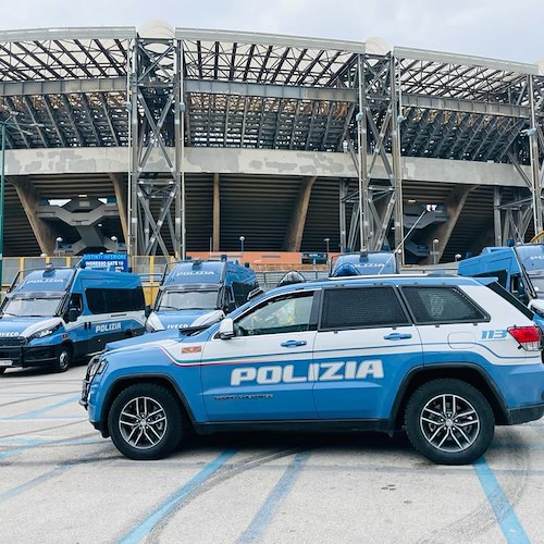 Polizia allo stadio Maradona <br />&copy; Questura di Napoli