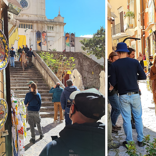 Ciak a Positano per la serie tv "Inganno", thriller sentimentale prodotto da Netflix 