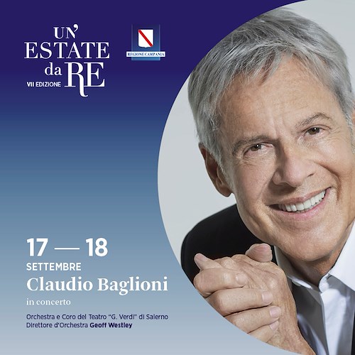 Claudio Baglioni chiude "Un'Estate da RE", doppio speciale concerto alla Reggia di Caserta 