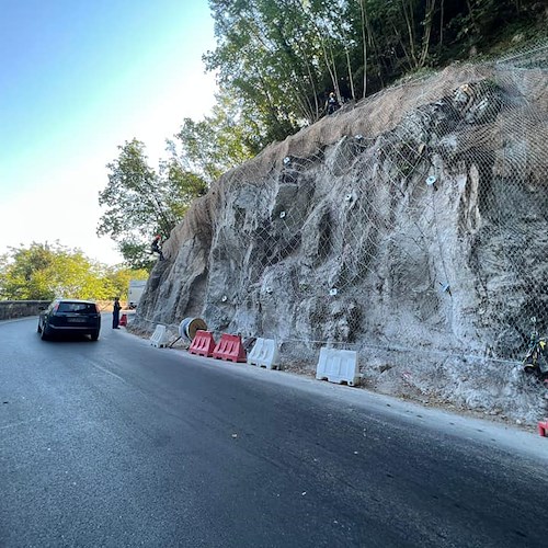 Conclusi lavori di messa in sicurezza sulla SP2, Strianese: «Strada importante per turismo tra Costiera Amalfitana-Sorrentina»