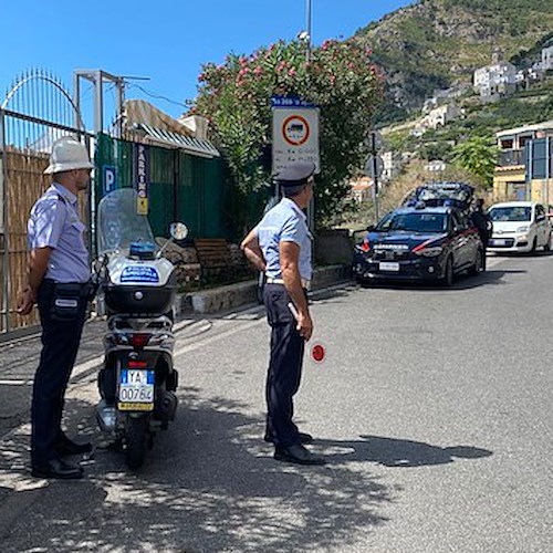 Costiera: cinque posti di blocco di Polizia e Carabinieri per controlli su targhe alterne