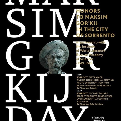 Cultura. Il Comune di Sorrento istituisce il Maksim Gor’kij Day