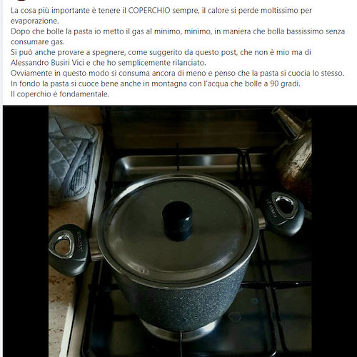 «Cuocere pasta a fuoco spento», la proposta del prof Giorgio Parisi contro caro energia. Il Premio Nobel per la Fisica atteso a Ravello