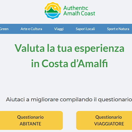 Dal Distretto turistico Costa D’Amalfi due questionari di gradimento per migliorare l’esperienza dei turisti e la vita delle comunità locali 