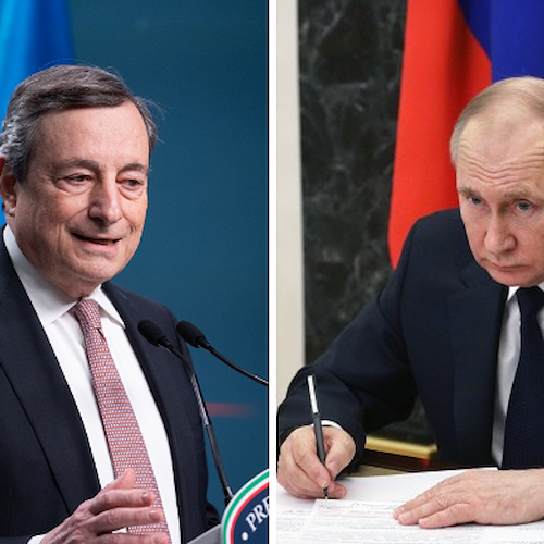 Dal pagamento in rubli del gas russo ai negoziati di pace, colloquio tra Draghi e Putin